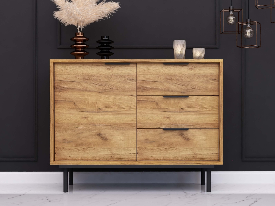 Chest of drawers Cala 104cm - Oak