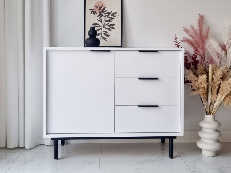 Chest of drawers Cala 104cm - White