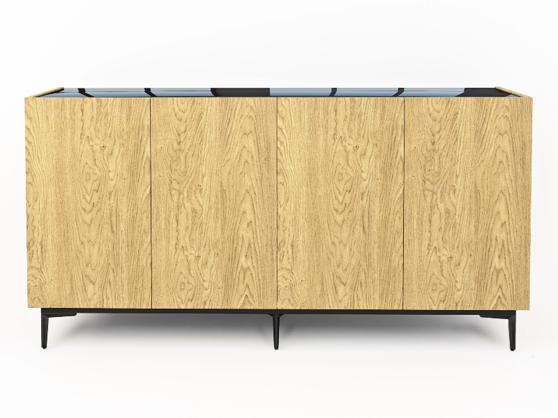 Chest of drawers Pari 180cm - Natural oak